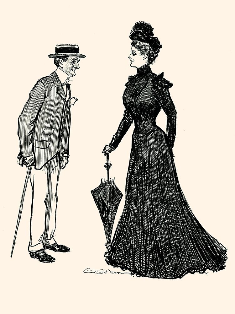 How Long Should I wear Mourning art print by Charles Dana Gibson for $57.95 CAD