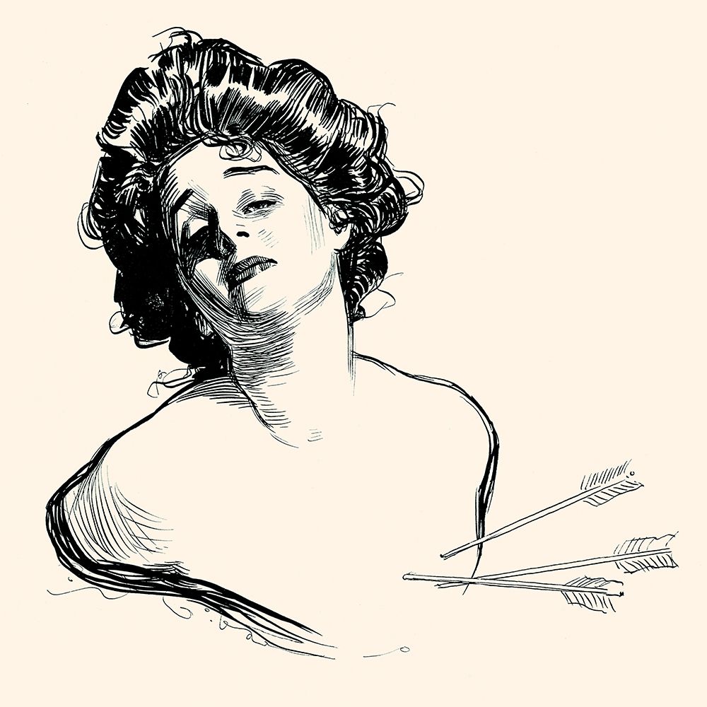 Pierced in the Heart art print by Charles Dana Gibson for $57.95 CAD