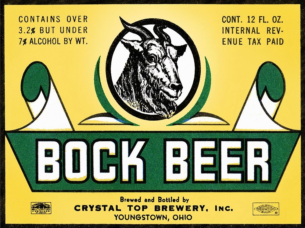 Bock Beer art print by Vintage Booze Labels for $57.95 CAD