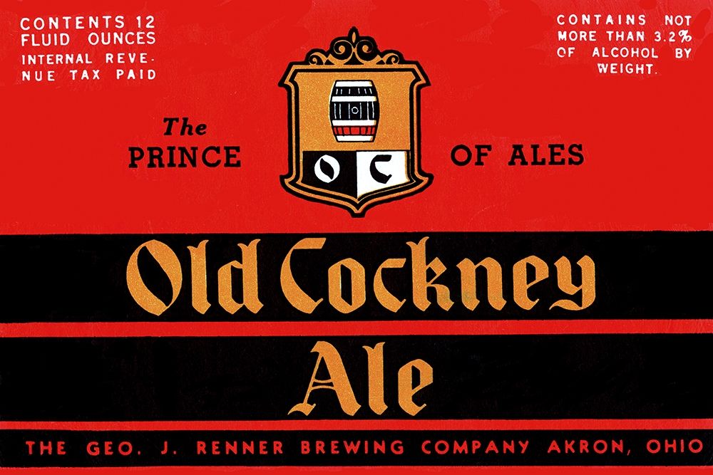 Old Cockney Ale art print by Vintage Booze Labels for $57.95 CAD