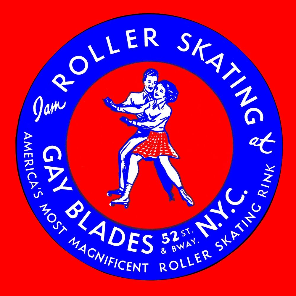 Gay Blades Roller Skating NYC art print by Retrorollers for $57.95 CAD
