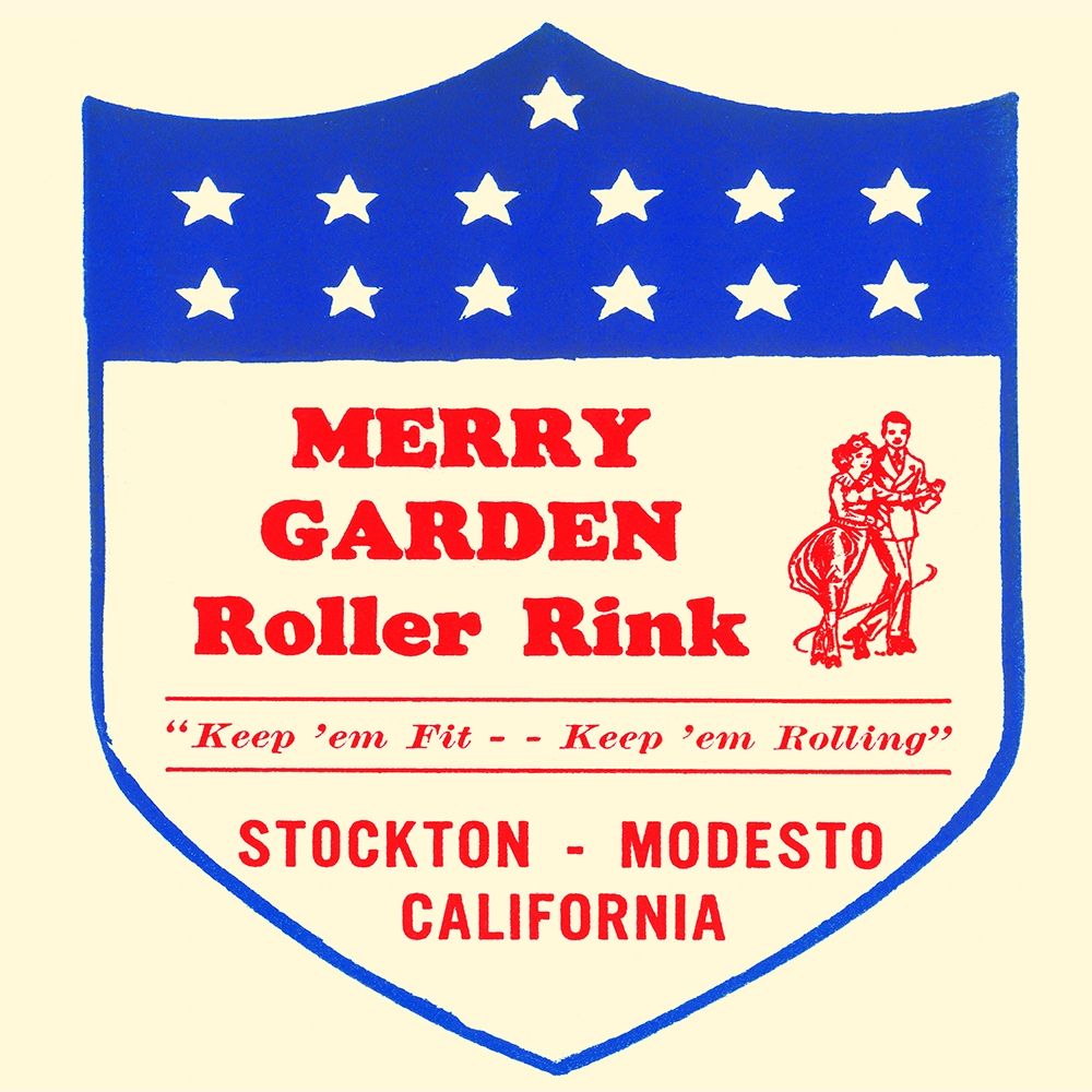 Merry Garden Roller Rink art print by Retrorollers for $57.95 CAD