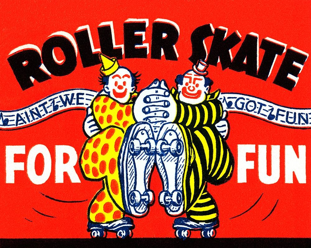 Roller Skate For Fun art print by Retrorollers for $57.95 CAD