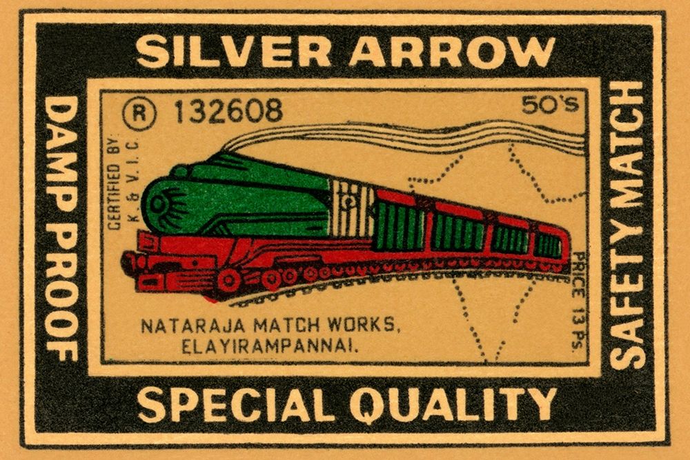 Silver Arrow Safety Matches art print by Phillumenart for $57.95 CAD