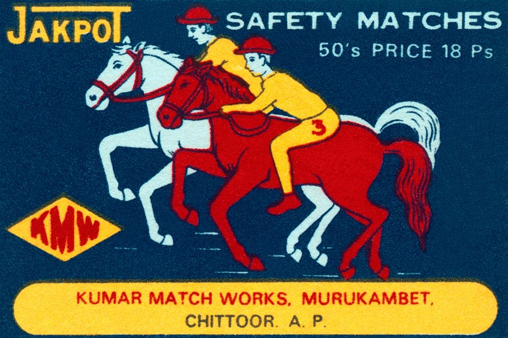 Jakpot Safety Matches art print by Phillumenart for $57.95 CAD