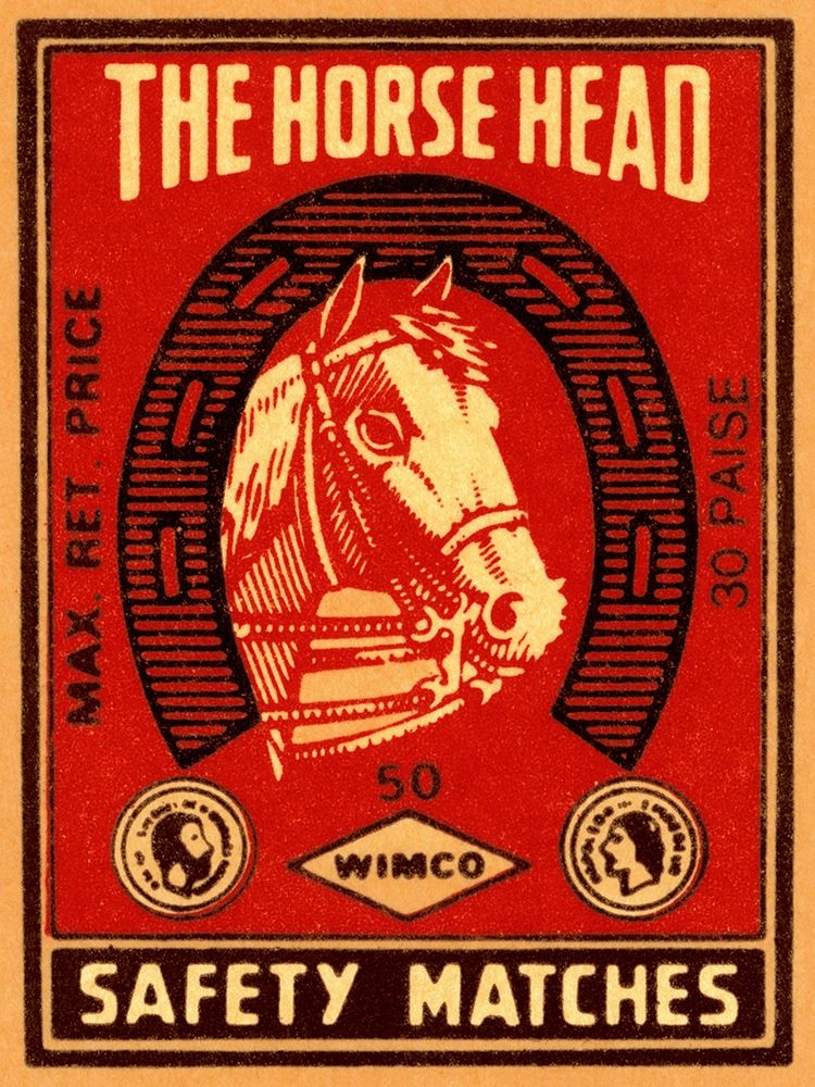The Horse Head Safety Matches art print by Phillumenart for $57.95 CAD