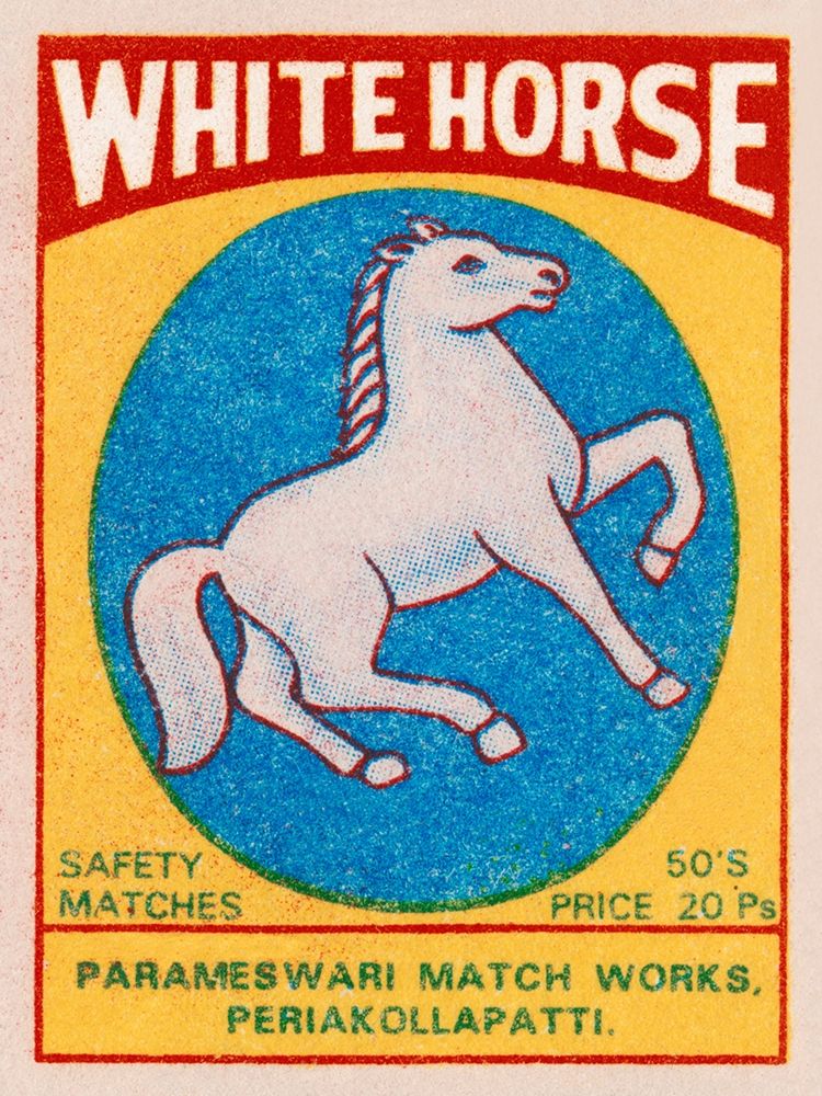 White Horse Matches art print by Phillumenart for $57.95 CAD