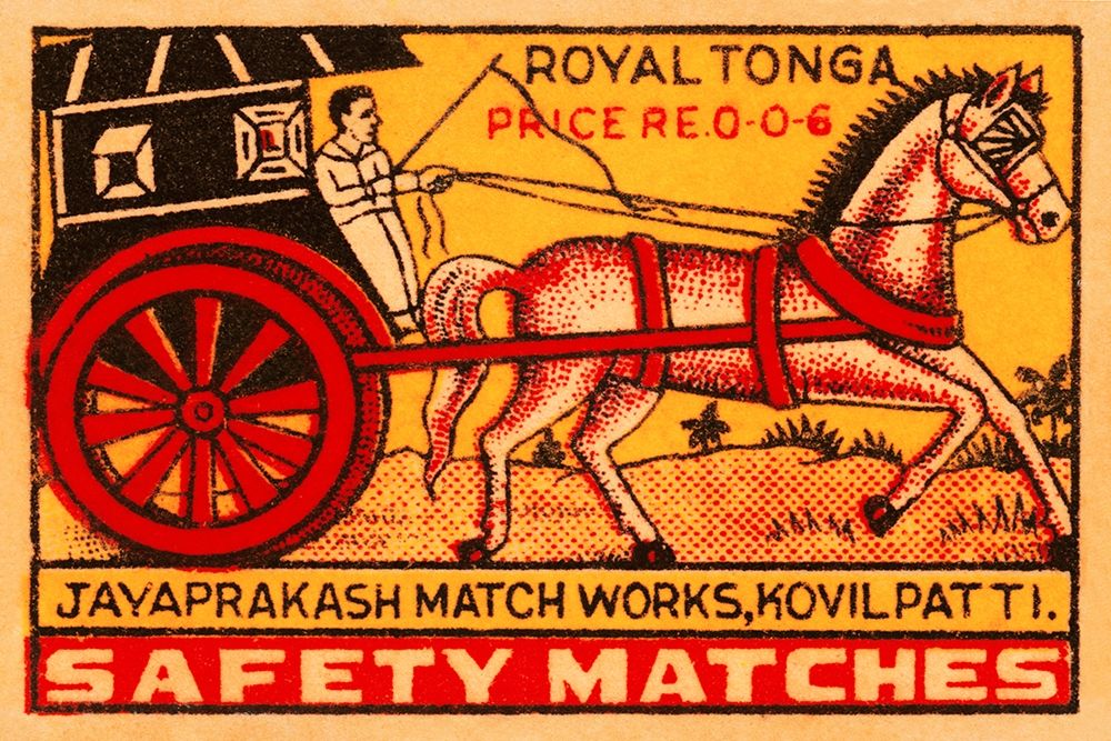 Royal Tonga Safety Matches art print by Phillumenart for $57.95 CAD