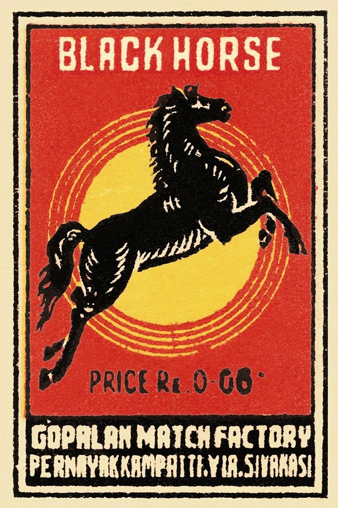 Black Horse Matches art print by Phillumenart for $57.95 CAD