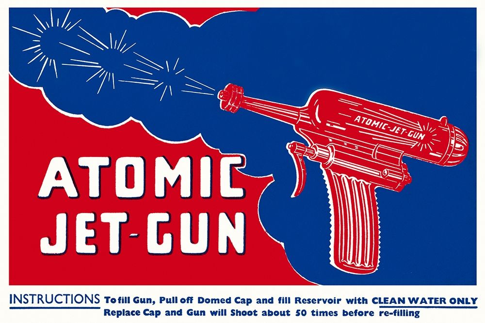 Atomic Jet-Gun art print by Retrogun for $57.95 CAD