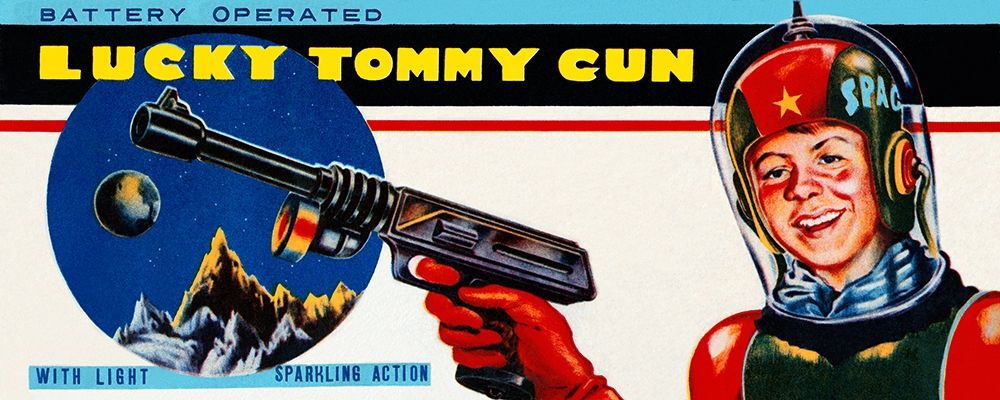 Lucky Tommy Gun art print by Retrogun for $57.95 CAD