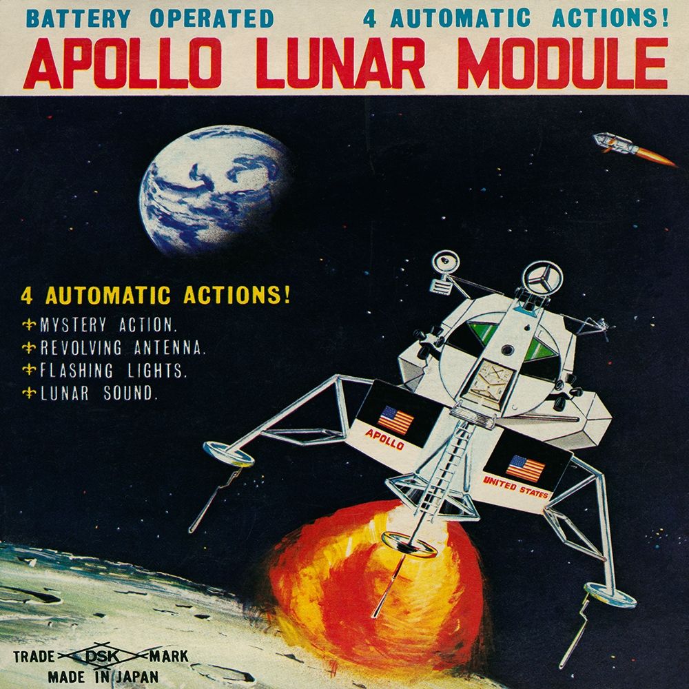 Apollo Lunar Module art print by Retrorocket for $57.95 CAD