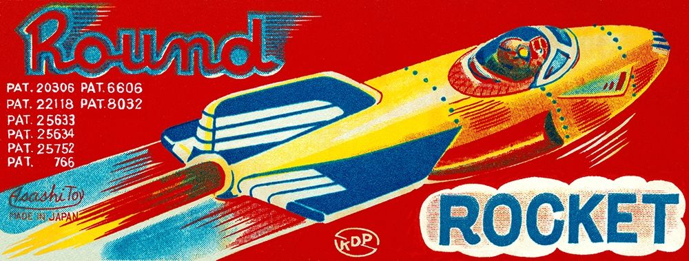 Round Rocket art print by Retrorocket for $57.95 CAD