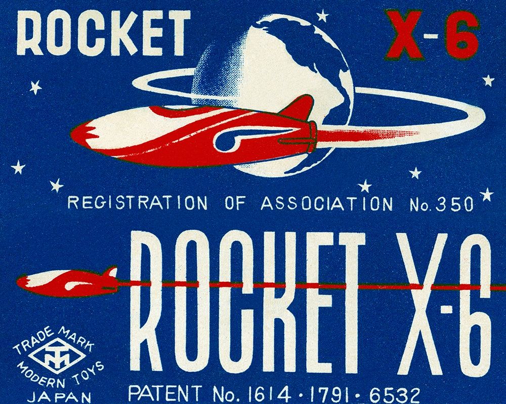 Rocket X-6 art print by Retrorocket for $57.95 CAD