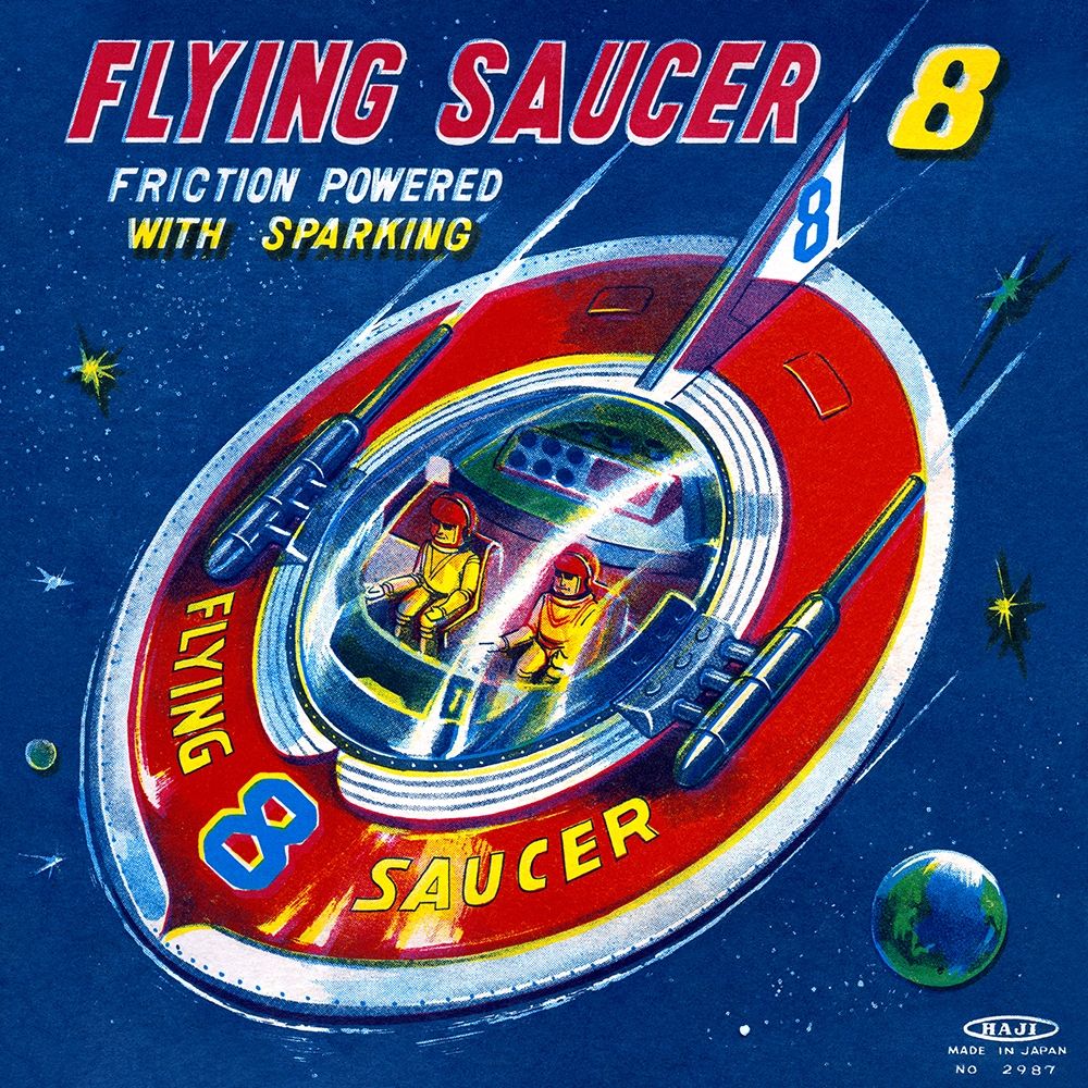 Flying Saucer 8 art print by Retrorocket for $57.95 CAD