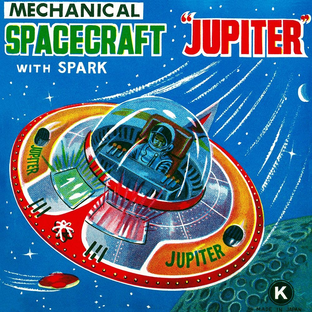 Mechanical Spacecraft Jupiter art print by Retrorocket for $57.95 CAD