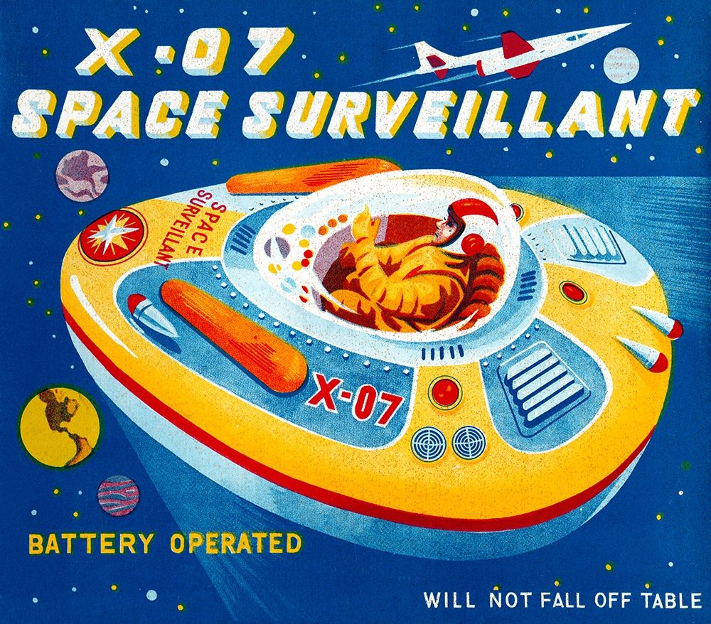 X-07 Space Surveillant II art print by Retrorocket for $57.95 CAD