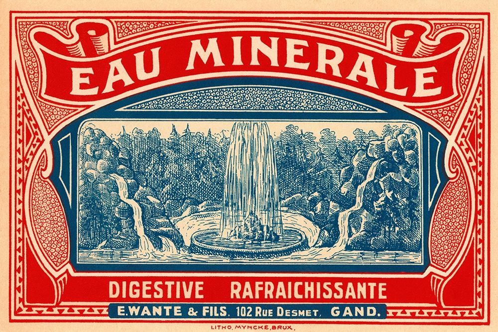 Eau Minerale art print by Retrolabel for $57.95 CAD