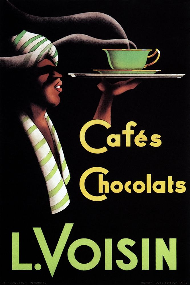 Cafes Chocolats L. Voisin art print by Retrolabel for $57.95 CAD