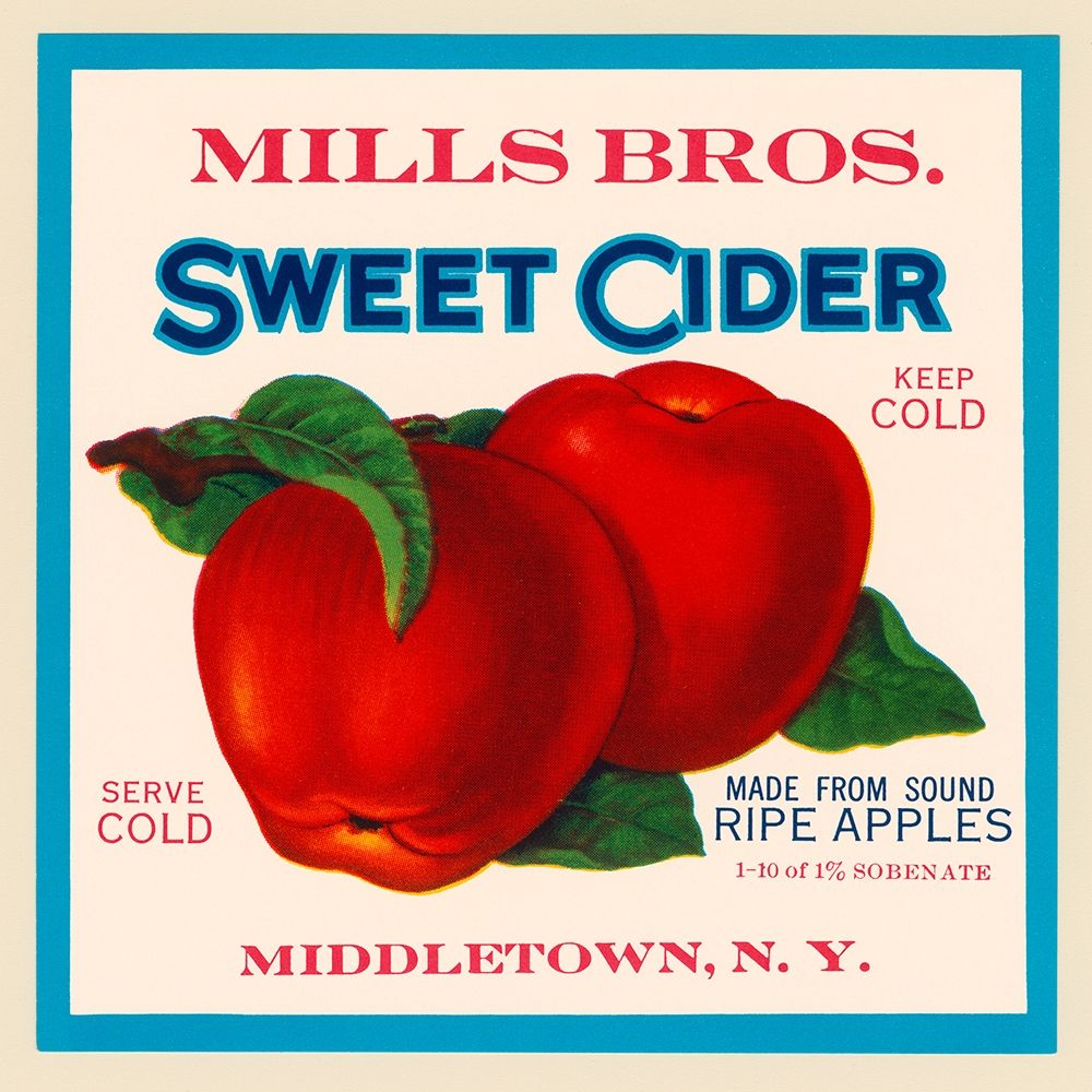 Mills Bros. Sweet Cider art print by Retrolabel for $57.95 CAD