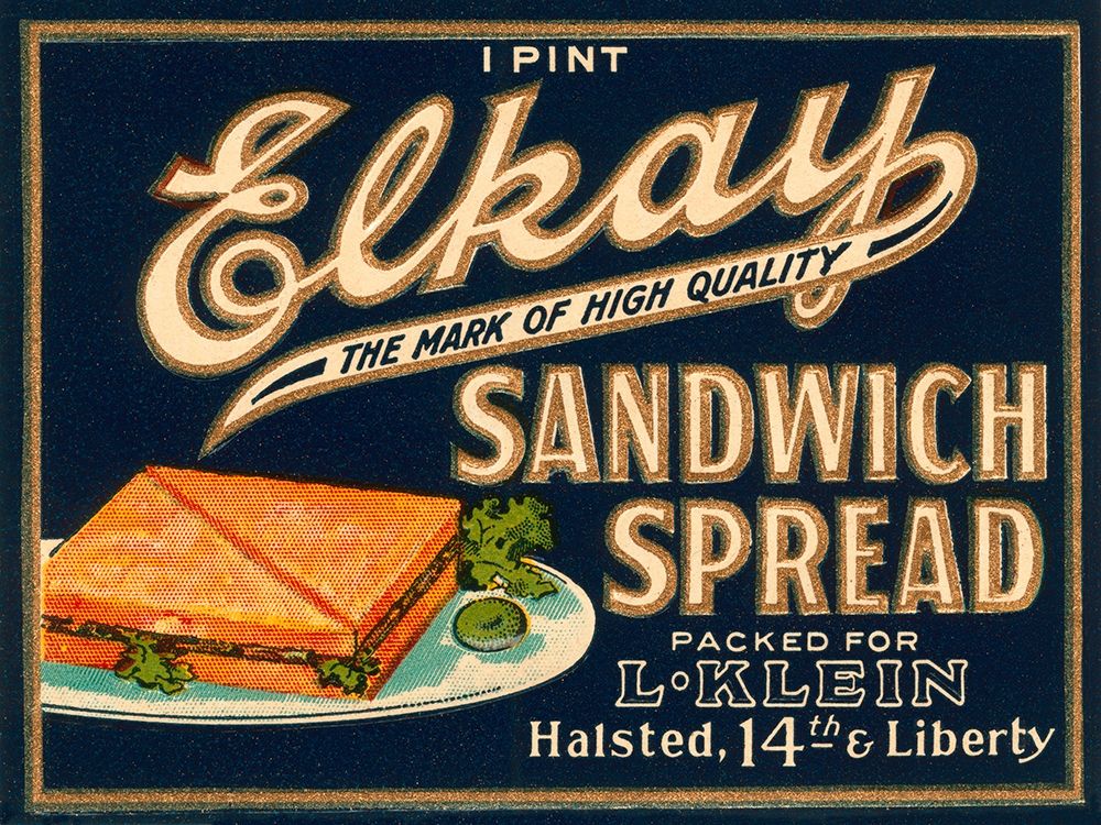 Elkay Sandwich Spread art print by Retrolabel for $57.95 CAD