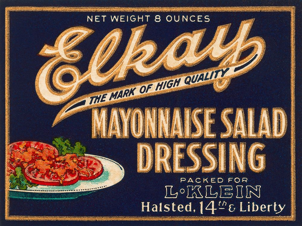 Elkay Mayonnaise Salad Dressing art print by Retrolabel for $57.95 CAD