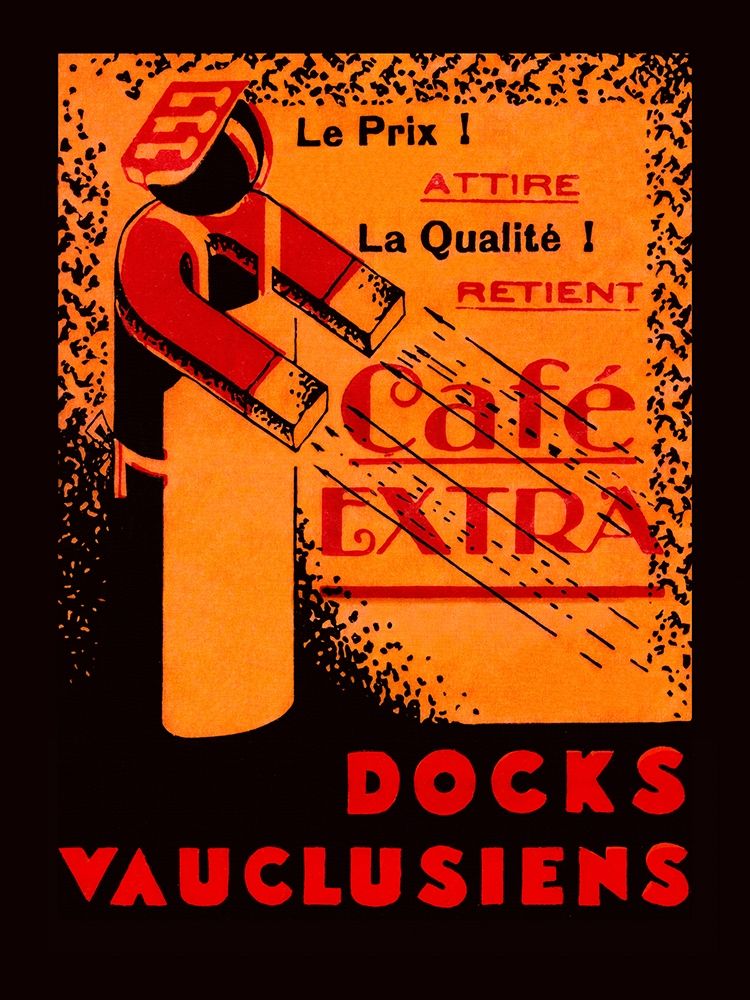 Cafe Extra - Docks Vauclusiens art print by Retrolabel for $57.95 CAD