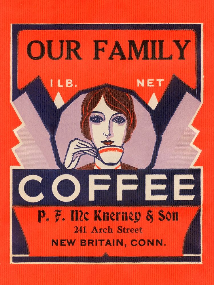 Our Family Coffee art print by Retrolabel for $57.95 CAD