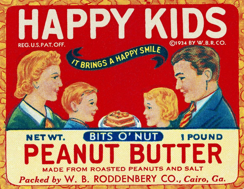 Happy Kids Bits o Nut Peanut Butter art print by Retrolabel for $57.95 CAD