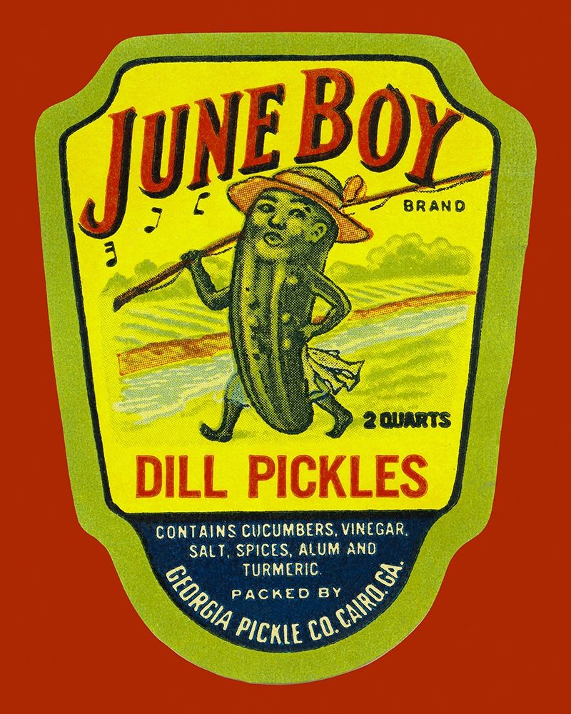June Boy Dill Pickles art print by Retrolabel for $57.95 CAD