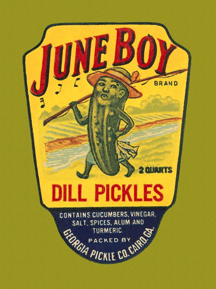 June Boy Dill Pickles art print by Retrolabel for $57.95 CAD