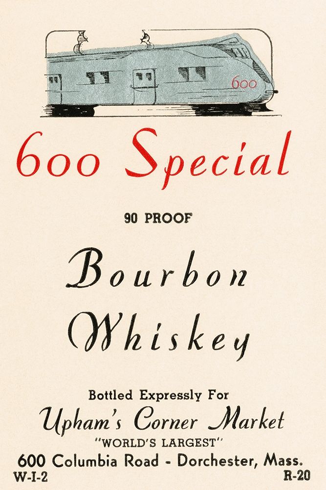 600 Special Bourbon Whiskey art print by Vintage Booze Labels for $57.95 CAD