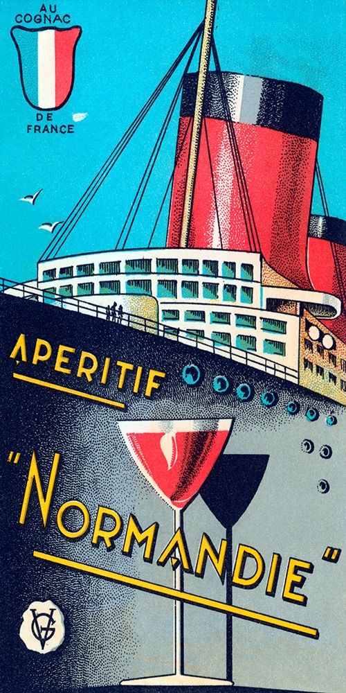 Aperitif Normandie art print by Vintage Booze Labels for $57.95 CAD