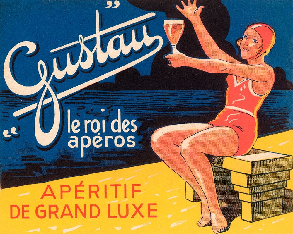 Gustau Aperitif art print by Vintage Booze Labels for $57.95 CAD