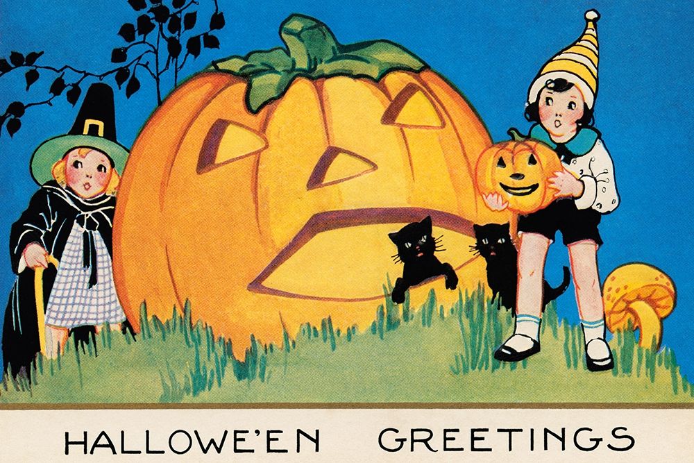 Halloween Greetings art print by Halloween for $57.95 CAD