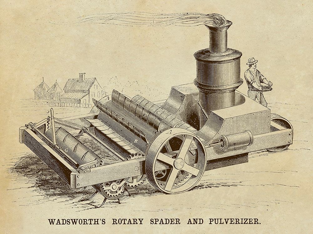 Wadsworths Rotary Spader and Pulverizer art print by Inventions for $57.95 CAD