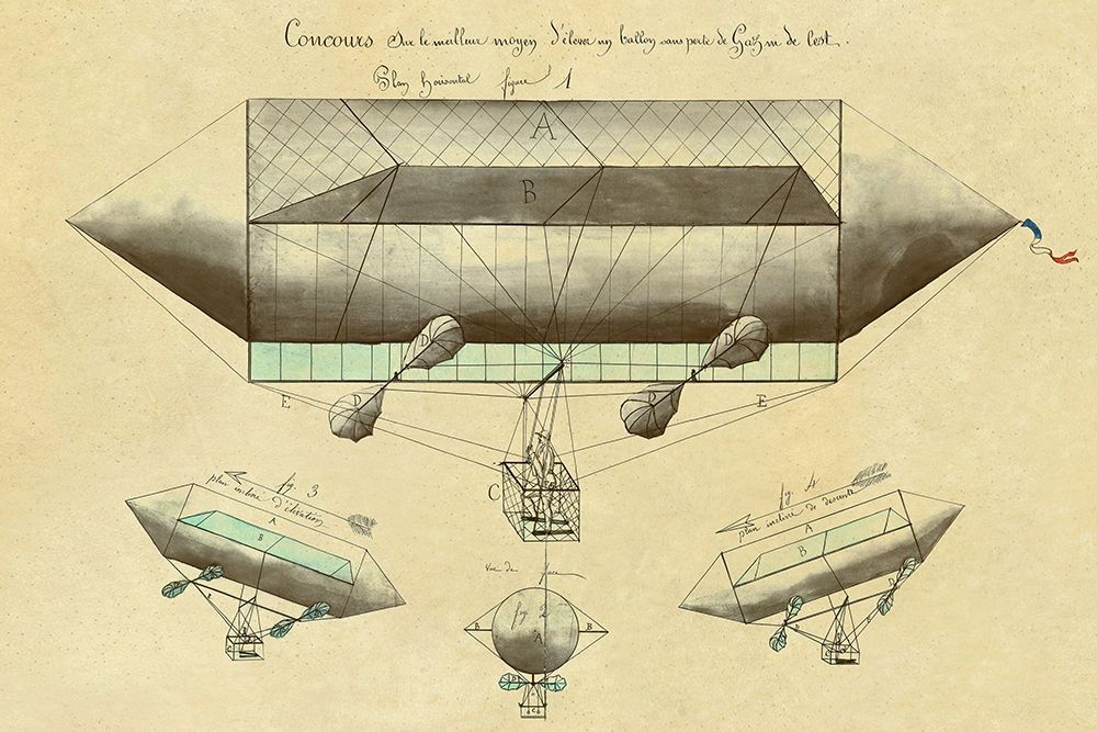 Balloon Design and Engineering art print by Inventions for $57.95 CAD