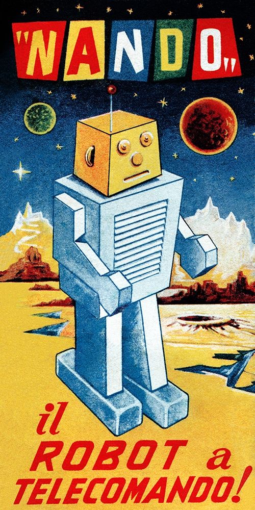 Nando - Il Robot a Telecomando art print by Retrobot for $57.95 CAD