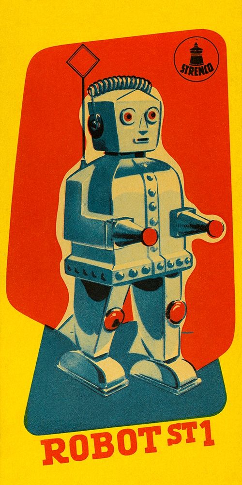 Robot ST1 art print by Retrobot for $57.95 CAD