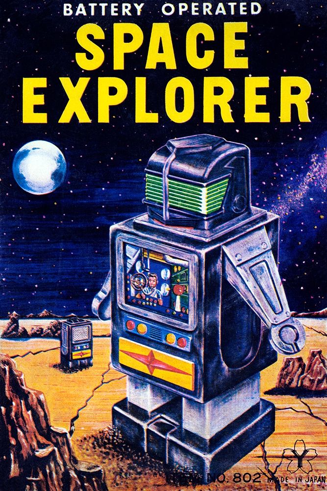 Space Explorer art print by Retrobot for $57.95 CAD