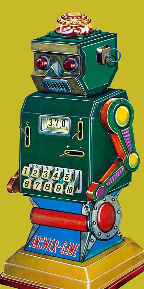 Answer Game Robot art print by Retrobot for $57.95 CAD