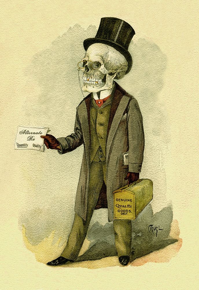 Death Fills a Prescription art print by Frusius for $57.95 CAD