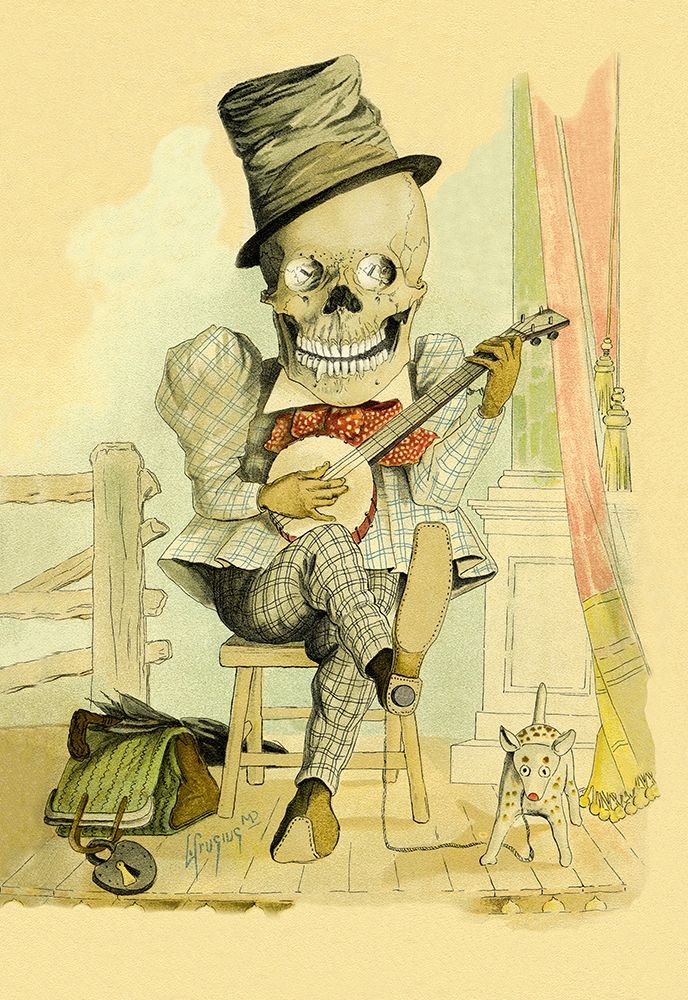 Death Picks a Tune art print by Frusius for $57.95 CAD