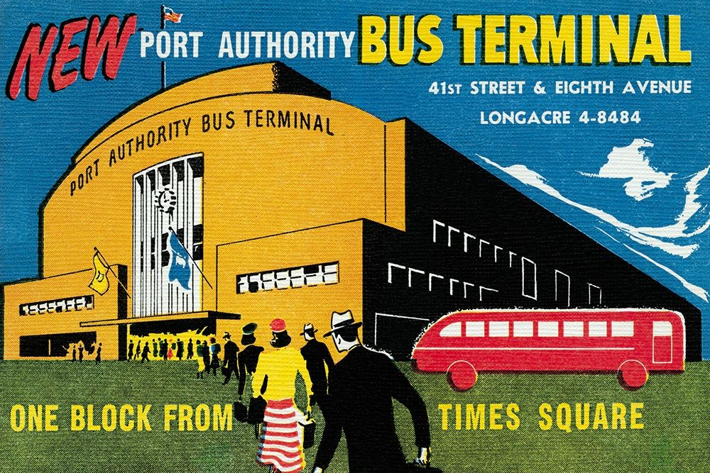 New Port Authority Bus Terminal art print by Retrotravel for $57.95 CAD