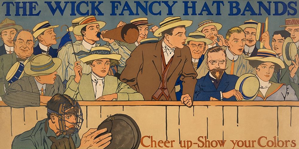 Wick Fancy Hat Bands art print by Vintage Sports for $57.95 CAD