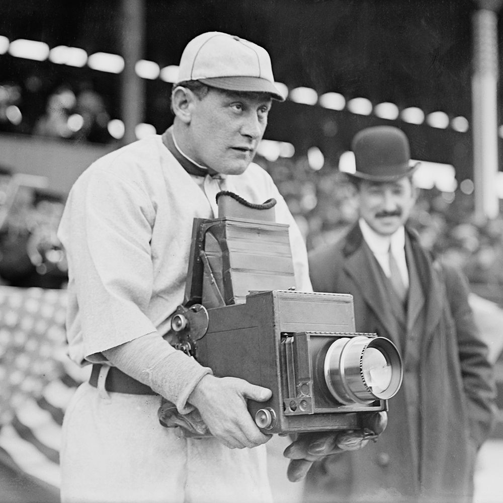 Baseball Player Becomes a Cameraman art print by Vintage Sports for $57.95 CAD