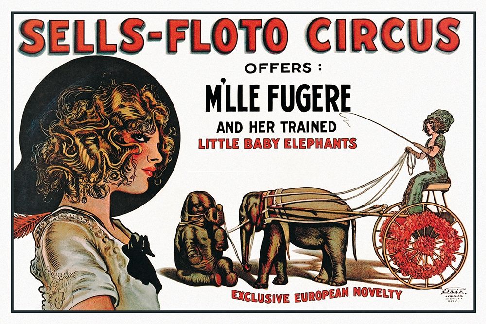 Sells-Floto Circus art print by Vintage Elephant for $57.95 CAD