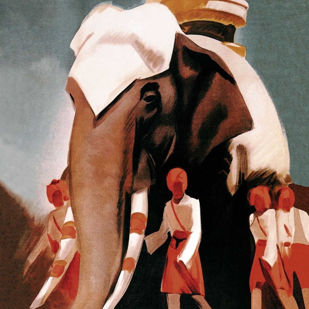 Lloyd Triestino Espresso Itali India art print by Vintage Elephant for $57.95 CAD