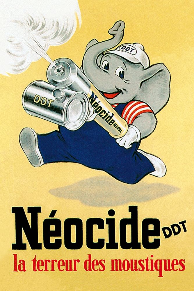 Neocide DDT - La Terreur des Moustiques art print by Vintage Elephant for $57.95 CAD