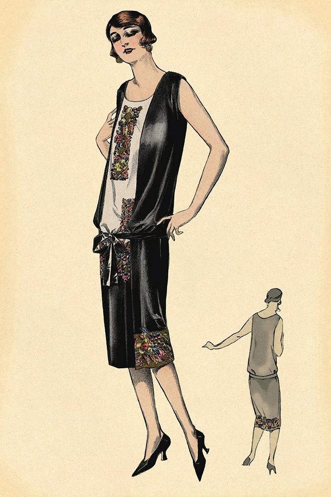 Elegance in Black art print by Vintage Fashion for $57.95 CAD